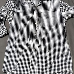 A long sleeve button up dress shirt